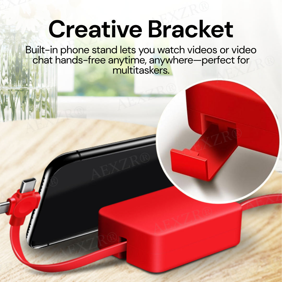 🔋 AEXZR® 𝟛 𝚒𝚗 𝟙 Charging Cable Roll - 🏷️Up to 50% Off, Charge Smarter!