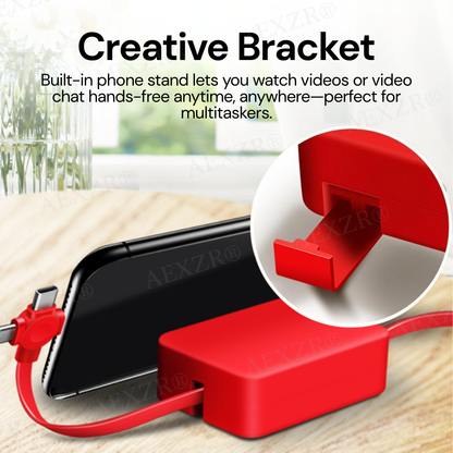 🔋 AEXZR® 𝟛 𝚒𝚗 𝟙 Charging Cable Roll - 🏷️Up to 50% Off, Charge Smarter!