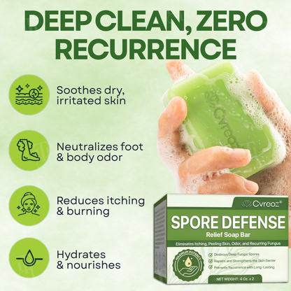 🔥 FLASH SALE: 50% OFF! | Cvreoz® Spore Defense Relief Soap Bar