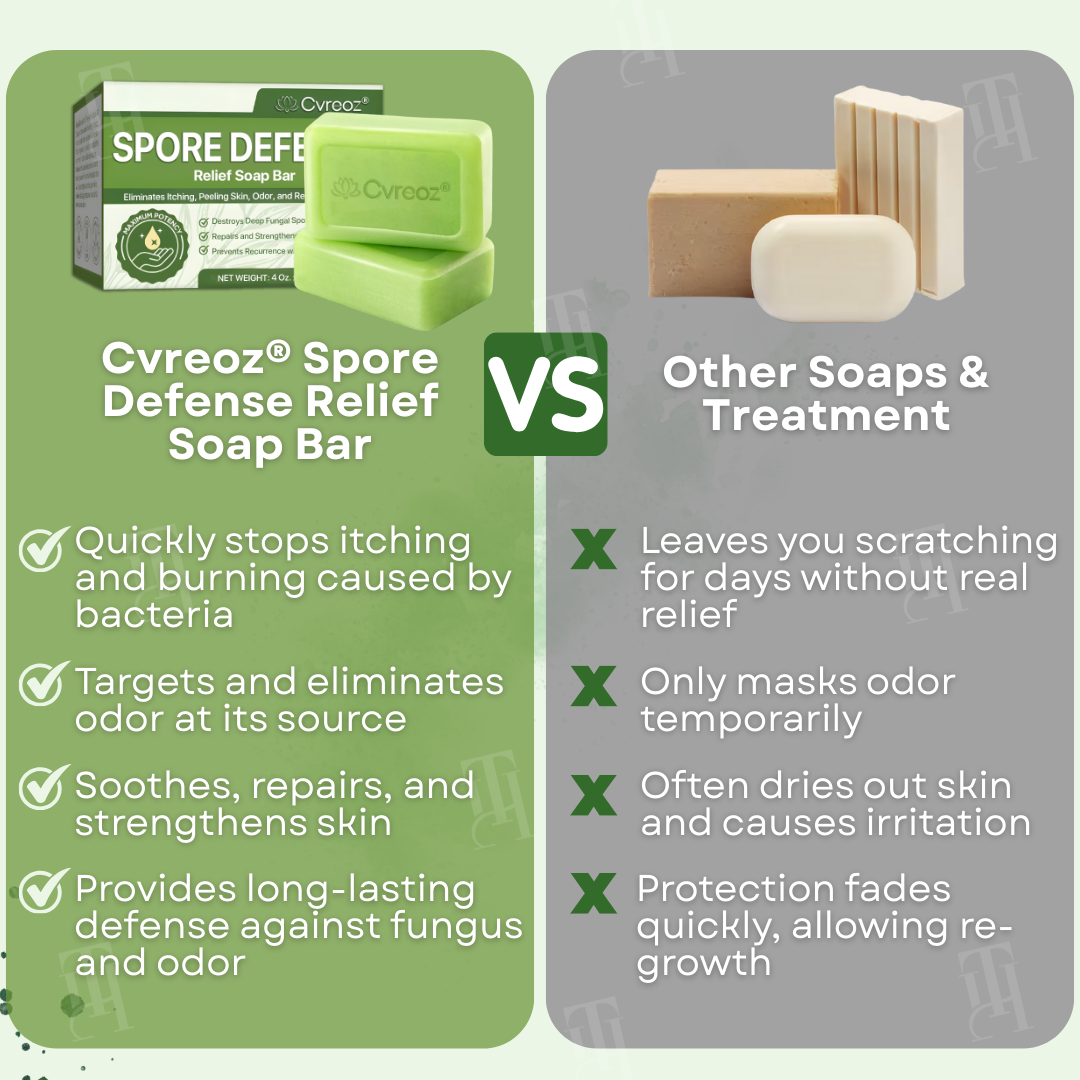 🔥 FLASH SALE: 50% OFF! | Cvreoz® Spore Defense Relief Soap Bar