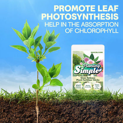 🏆Official Store | 🌺 All-in-one Balanced Nutrition🌺AEXZR® MagicBlooms Slow-Release Plant Fertilizer Spikes