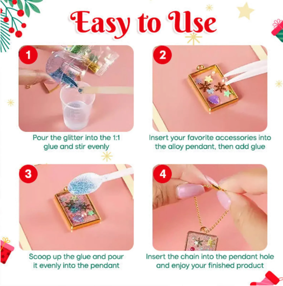 🏆Official Store |  🎨Unleash Creativity 🎨AEXZR® DIY Resin Pendant Kits For Child