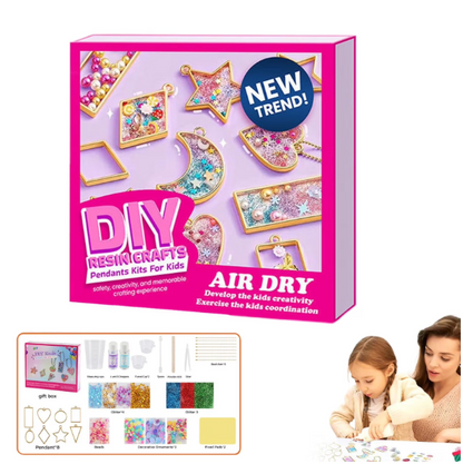 🏆Official Store |  🎨Unleash Creativity 🎨AEXZR® DIY Resin Pendant Kits For Child