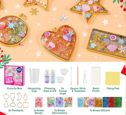🏆Official Store |  🎨Unleash Creativity 🎨AEXZR® DIY Resin Pendant Kits For Child